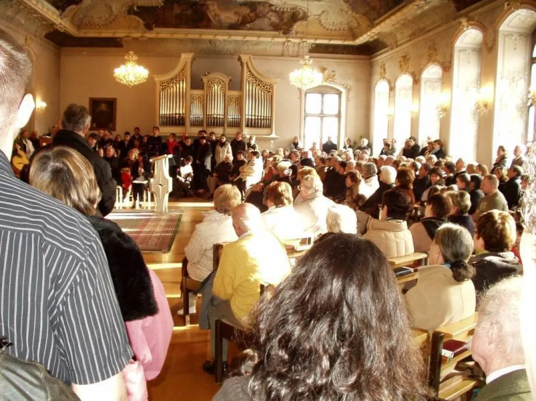 Gottesdienst in der Hauskapelle des Klosters Benediktbeuern