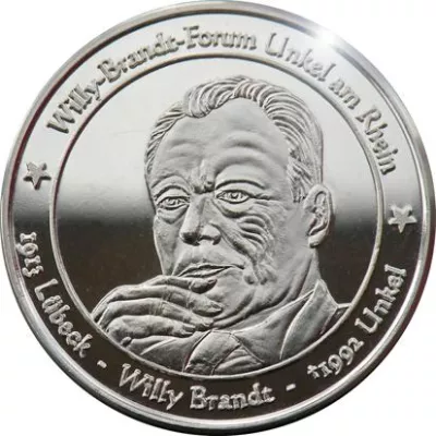 Bild: Willy-Brandt auf Medaille geprägt