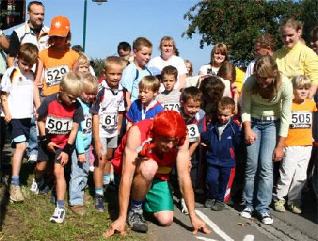 Auch die Kleinsten gingen beim Bambini Run zum 5. Weidatal Marathon an den Start