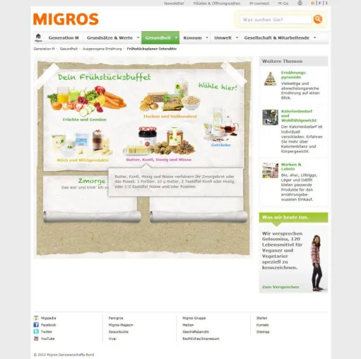 denkwerk macht Nachhaltigkeit der Schweizer Migros Gruppe transparent Bild: denkwerk macht Nachhaltigkeit der Schweizer Migros Gruppe transparent