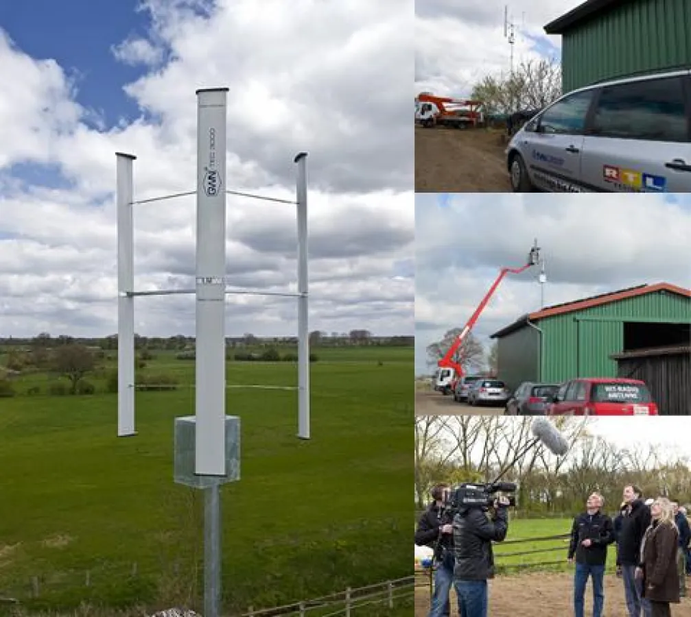 Aufbau der KWEA GWN-TEC 3000 am 22.04.2010 in Norddrebber.