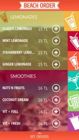 Bild: Im Hillside Beach Club, Fethiye kommt der Drink zum Gast „Mein Mojito bitte zur Liege Nr. 10“