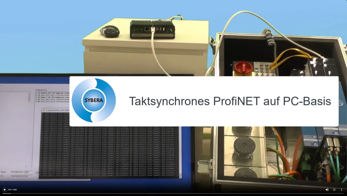 Taktsynchrones ProfiNET auf PC-Basis (© Sybera GmbH)