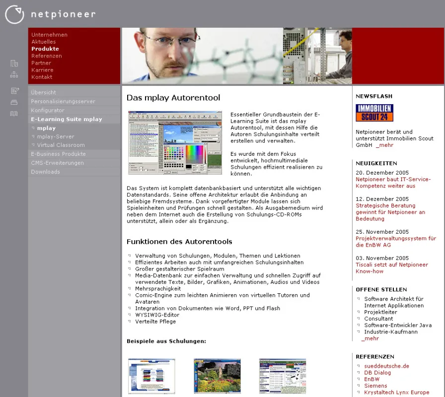 E-Learning-Suite der netpioneer GmbH, Karlsruhe