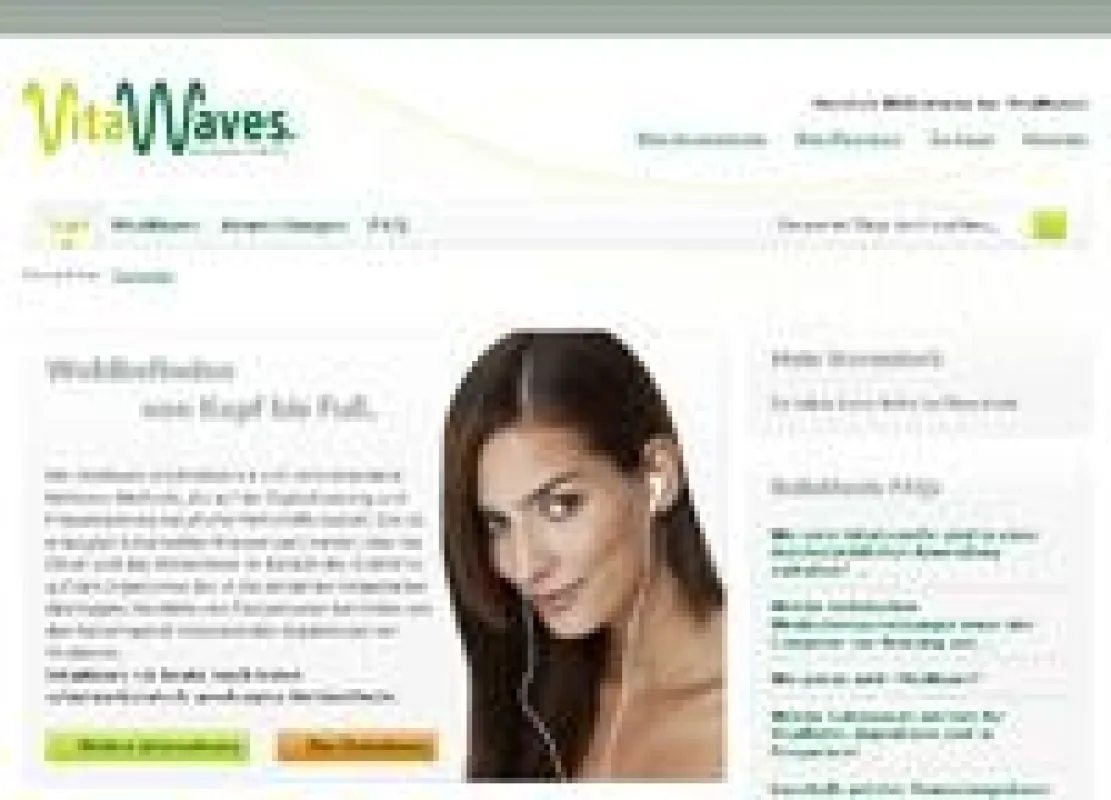 Screenshot der VitaWaves-Portalseite. Mehr Downloads verfügbar (Logo VitaWaves, Pressefoto Michael Schönbrodt).