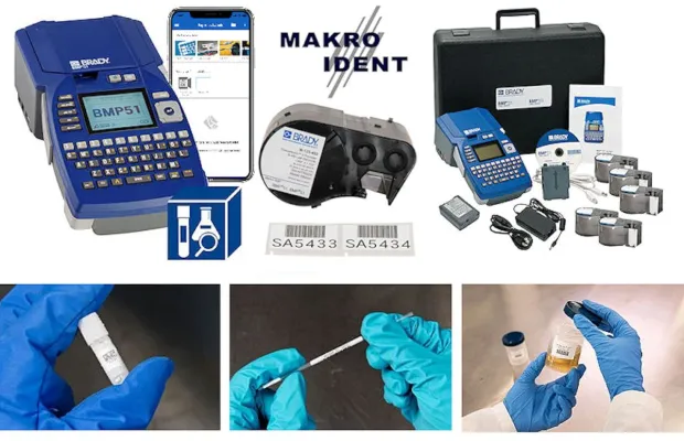 Bild: Vielseitiger Labor-Etkettendrucker Brady BMP51 für kleine Druckmengen