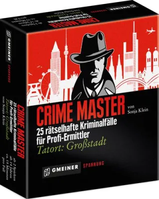 Bild: Neues Kartenspiel "Crime Master" mit 25 Kriminalfällen aus dem Großstadtdschungel für Krimi- und Rätselfans
