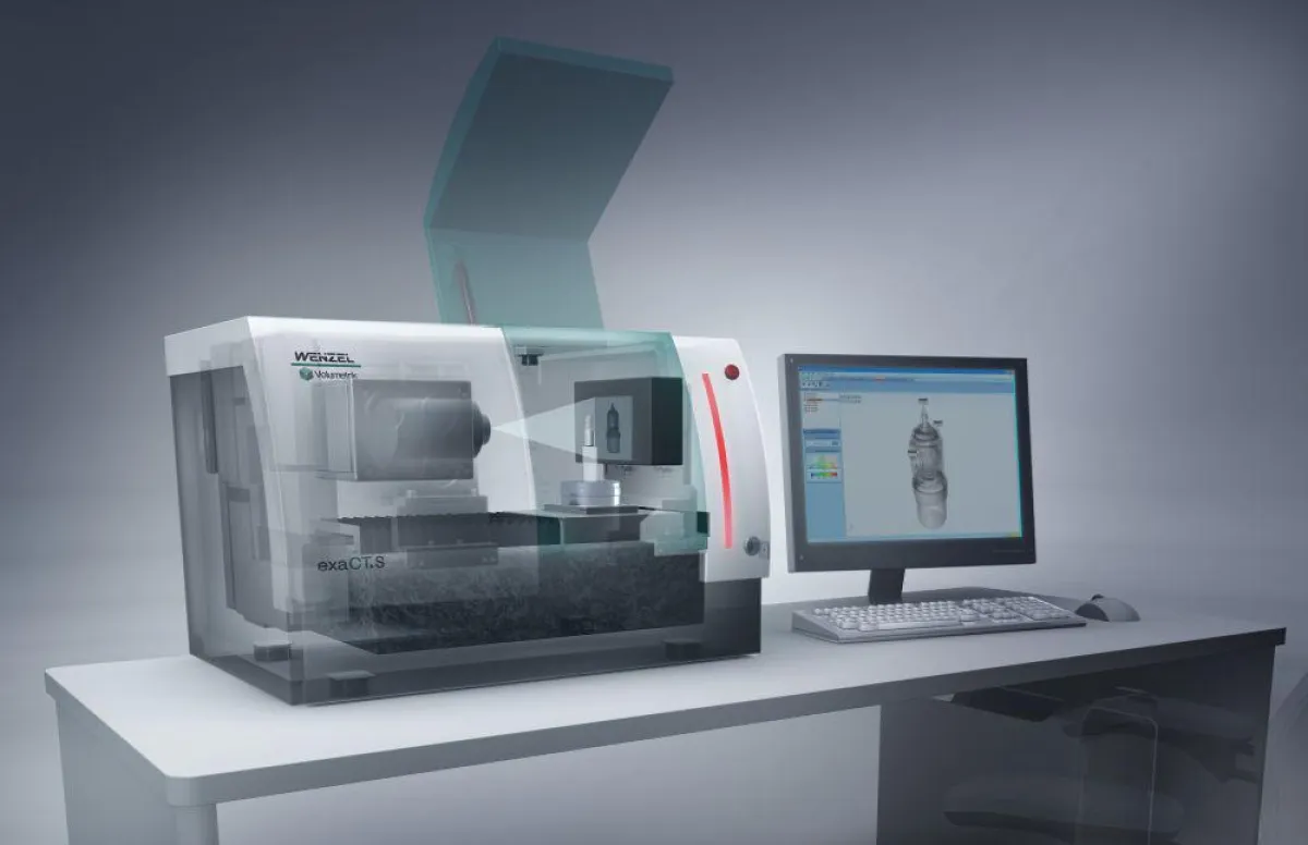 Bild 1: Computertomographie auf dem Schreibtisch mit dem exaCT S von WENZEL