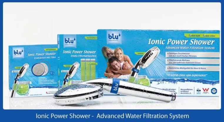 Wellnessdusche mit ionisierender Wirkung Bild: Wellnessdusche mit ionisierender Wirkung