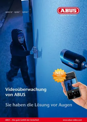 Bild: ABUS Security-Center mit neuem Themenprospekt Videoüberwachung