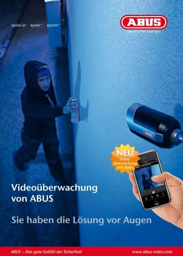 Bild: ABUS Security-Center mit neuem Themenprospekt Videoüberwachung