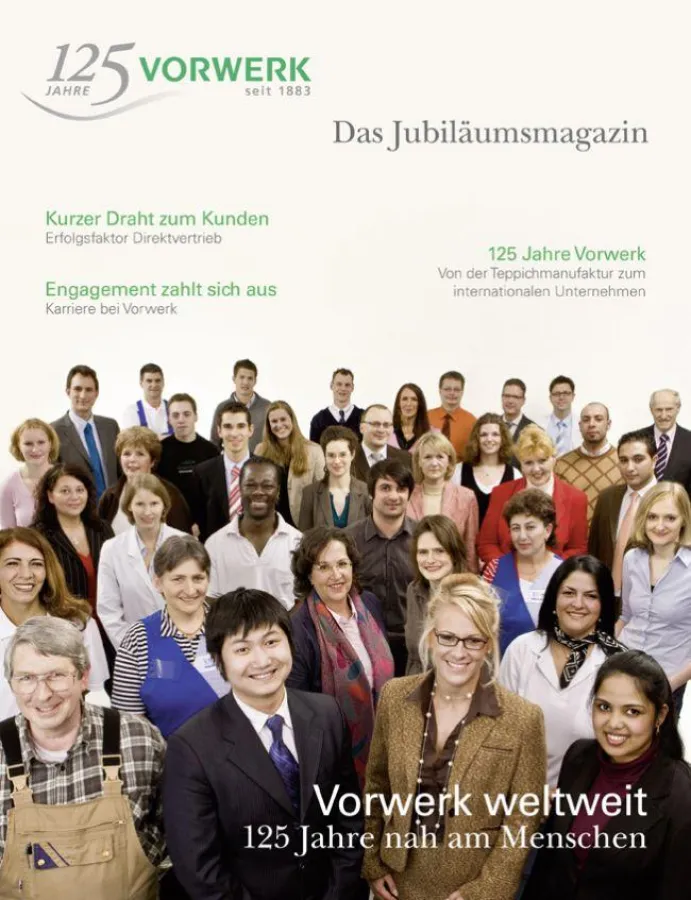Das Magazin zum 125-jährigen Jubiläum erschien in 6 Sprachen: Deutsch, Chinesisch, Spanisch, Französisch, Italienisch, Englisch.