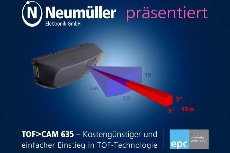 Bild: TOF CAM 635 - Einfacher und kostengünstiger Einstieg in die TOF-Technologie