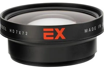 Bild: 16x9 ergänzt mit Weitwinkelvorsatz EX 0.7X sein umfangreiches Camcorder-Zubehör-Portfolio