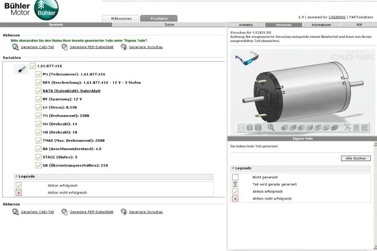 Bühler Motor bietet ausgewählte 3D-CAD Produktdaten auf dem Downloadportal PARTcommunity an Bild: Bühler Motor bietet ausgewählte 3D-CAD Produktdaten auf dem Downloadportal PARTcommunity an