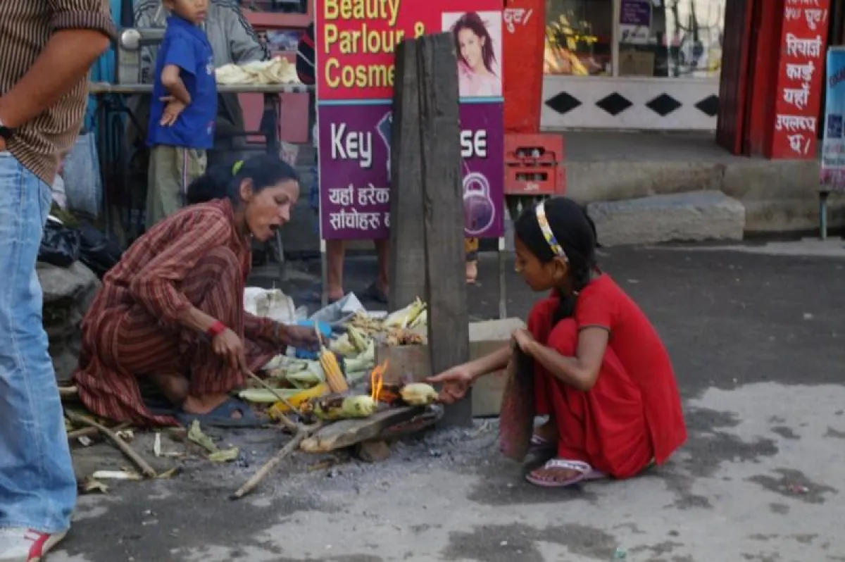 Straßenszene in Kathmandu
