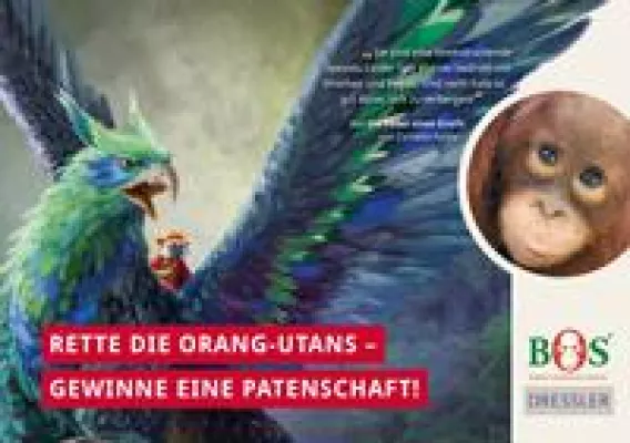 Bild: Dressler Verlag kooperiert für Cornelia Funkes „Die Feder eines Greifs“ mit BOS Deutschland e.V.