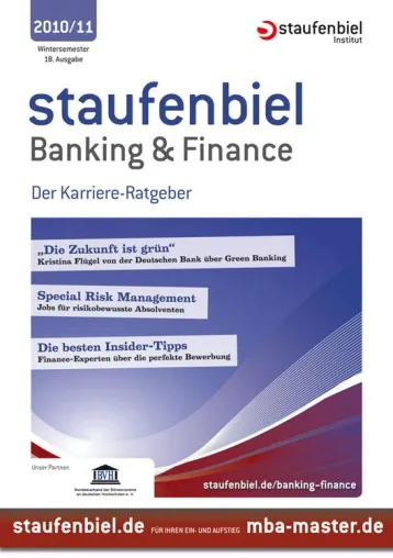 Bild: Neu für Absolventen mit Banker-Faible: Staufenbiel Banking & Finance 2010/11