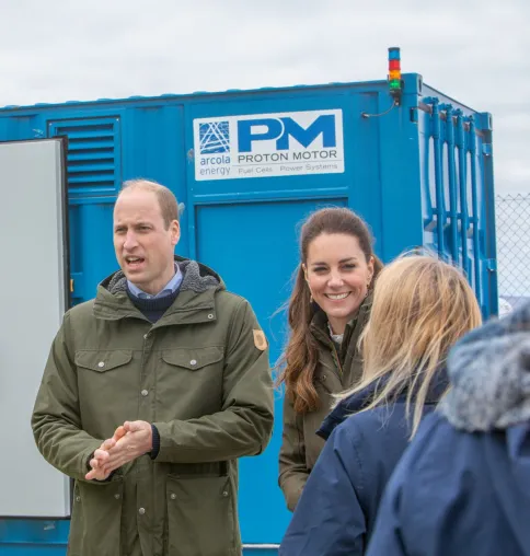 Bild: Königspaar besuchte Brennstoffzellen-Kraftwerk von Proton Motor auf Orkney