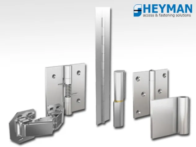 Bild: Neu: Federscharniere, Stangenscharniere und Schweißscharniere