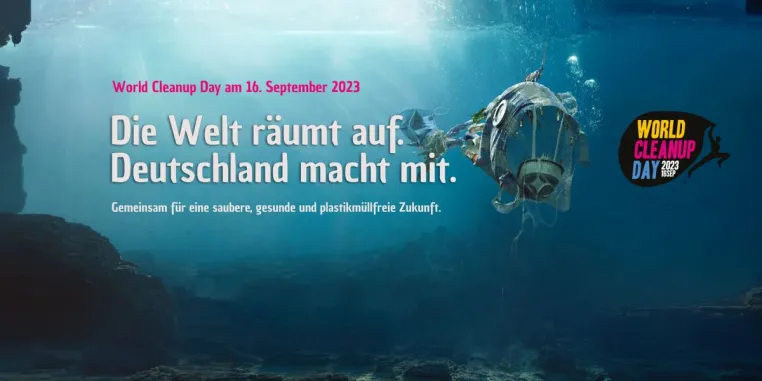 Die Präsidentin des Europäischen Parlaments, Roberta Metsola, übernimmt die Patronage für den World Cleanup Day Bild: Die Präsidentin des Europäischen Parlaments, Roberta Metsola, übernimmt die Patronage für den World Cleanup Day