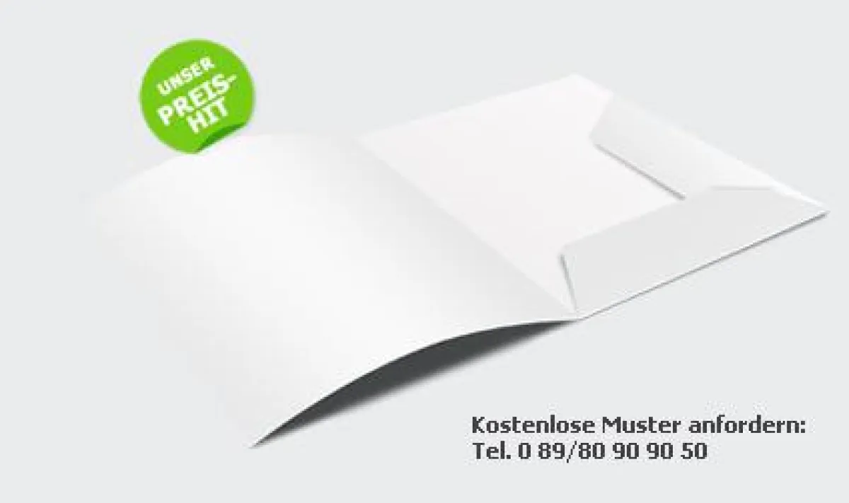 weiße Blanko Mappe SMART