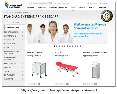 Bild: Ab sofort online: der Standard Systeme Praxisbedarf-Shop