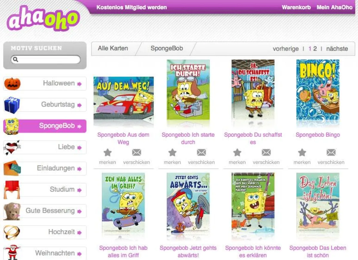 SpongeBob bei AhaOho