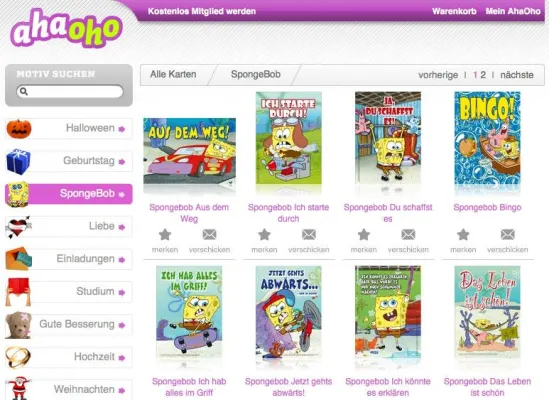 Bild: SpongeBob und seine Freunde kommen jetzt als echte Postkarte nach Hause