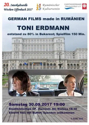 30.09.17 Spielfilm "Toni Erdmann" D/Ö/Ro 2016, mit Einführung in deutsch-rumänische Filmproduktionen Bild: 30.09.17 Spielfilm "Toni Erdmann" D/Ö/Ro 2016, mit Einführung in deutsch-rumänische Filmproduktionen