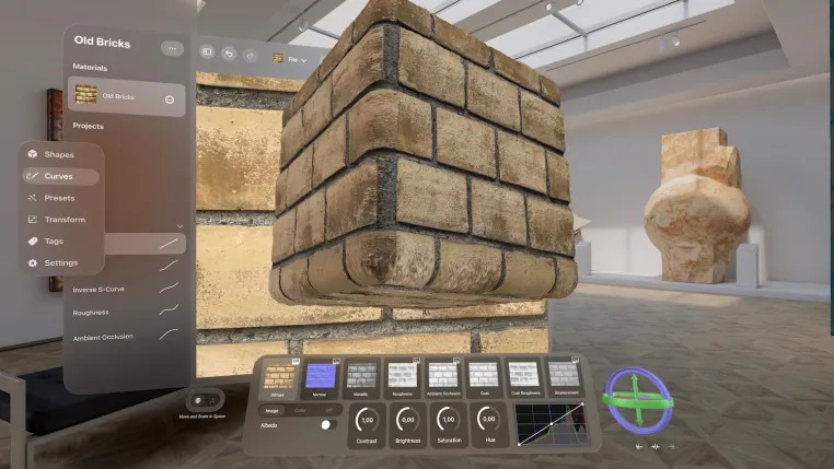 Bild: MaterialX für Apple Vision Pro: Professionelle PBR-Material-Bearbeitung in Spatial Computing