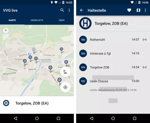 Bild: „VVG live“: IVU liefert mobile Fahrgastinformation für Vorpommern-Greifswald