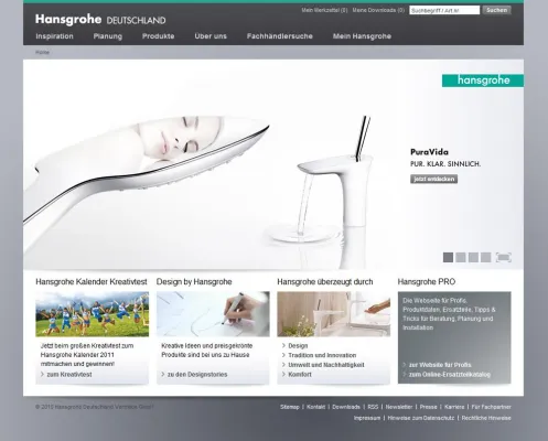 Bild: Website-Relaunch bei Hansgrohe