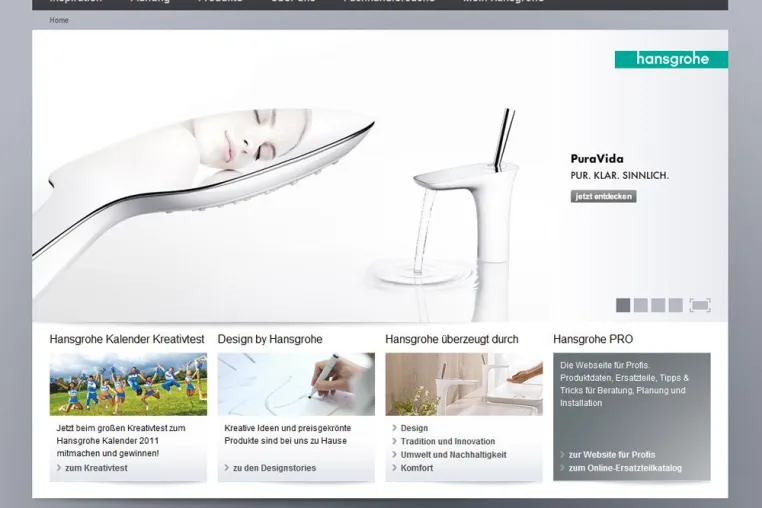 Bild: Website-Relaunch bei Hansgrohe