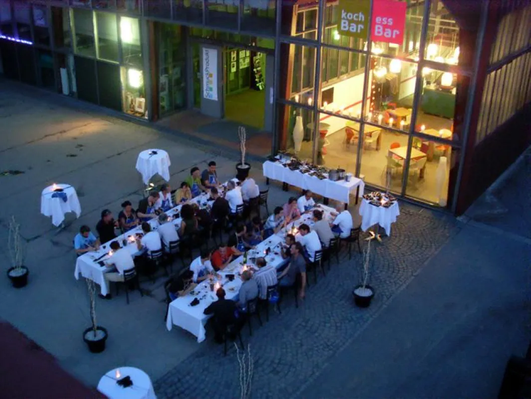 Sommerabend in der kochBar essBar auf dem Welterbe Zollverein