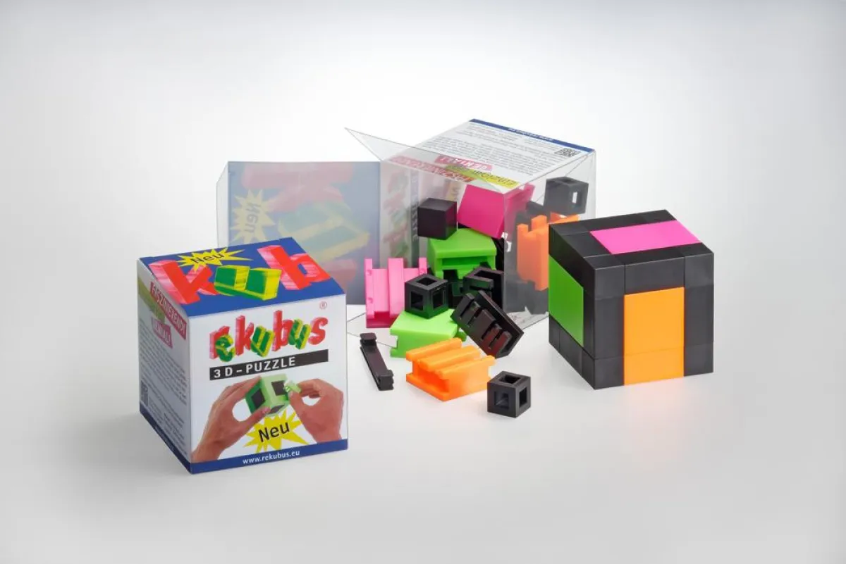 rekubus®-Würfel und Verpackung