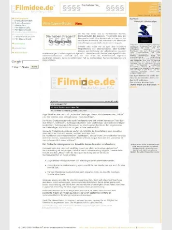 Film-Ideen-Recht – Rechtsberatung für Film und Buch Bild: Film-Ideen-Recht – Rechtsberatung für Film und Buch