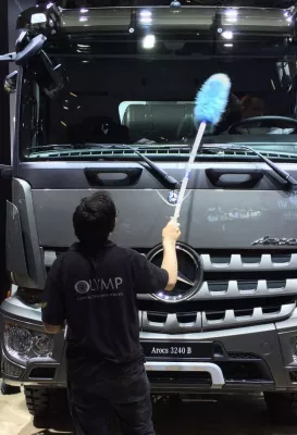 OLYMP für Daimler und Scania auf der bauma Bild: OLYMP für Daimler und Scania auf der bauma