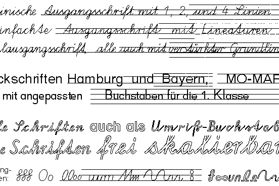 Bild: Will Software: Schulschriften für die Grundschule