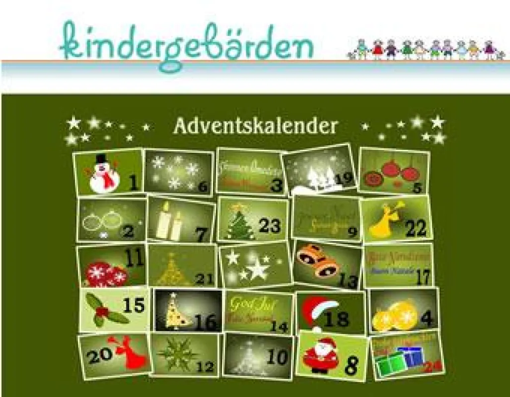 kindergebärden-Adventskalender