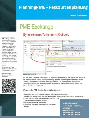 Bild: PlanningPME Outlook Schnittstelle erfolgreich im Einsatz