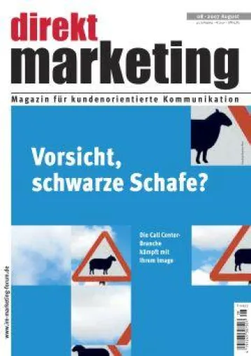 Bild: Fachzeitschrift Direkt Marketing zum Thema Call Center: Legal, illegal, ganz egal