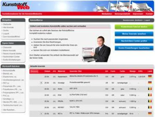 Bild: Neue Rohstoffbörse im KunststoffWeb