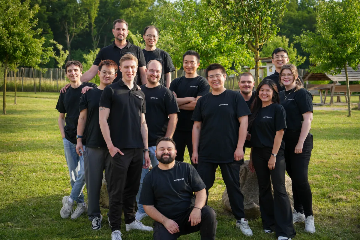 Das AstroPet Team unter der Führung von Corben Pape (© PetRhein GmbH)