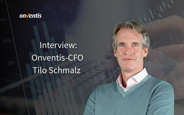 Onventis-CFO Tilo Schmalz über Finanzmanagement in unsicheren Zeiten Bild: Onventis-CFO Tilo Schmalz über Finanzmanagement in unsicheren Zeiten