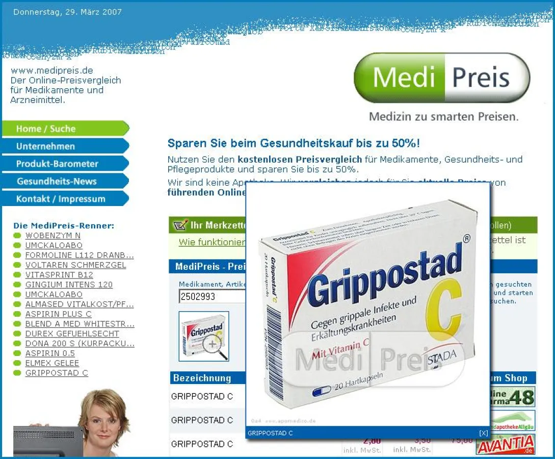 Mehr Sicherheit beim Online-Kauf von Medikamenten: MediPreis zeigt jetzt Produktfotos an.