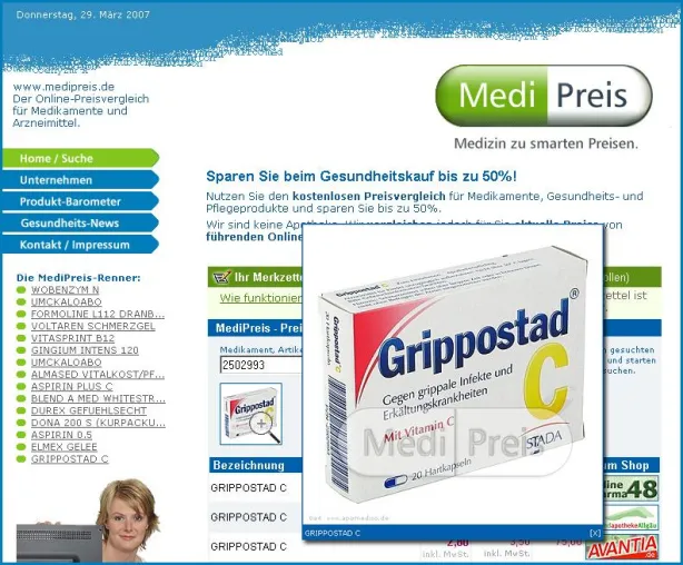 Bild: Mehr Sicherheit beim Online-Kauf von Medikamenten: MediPreis zeigt jetzt Produktfotos an