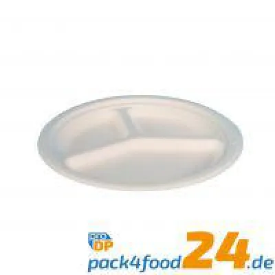 Bild: Bio Einweggeschirr aus Bagasse/Zuckerrohr als nachhaltige und holzfreie Alternative zu Chinet Holzschliff