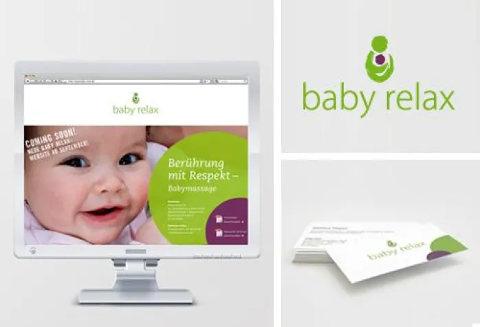 Bild: Baby-Einheitsbrei mal anders – frische Werbematerialien für Babymassage von Designagentur CGN Corporate