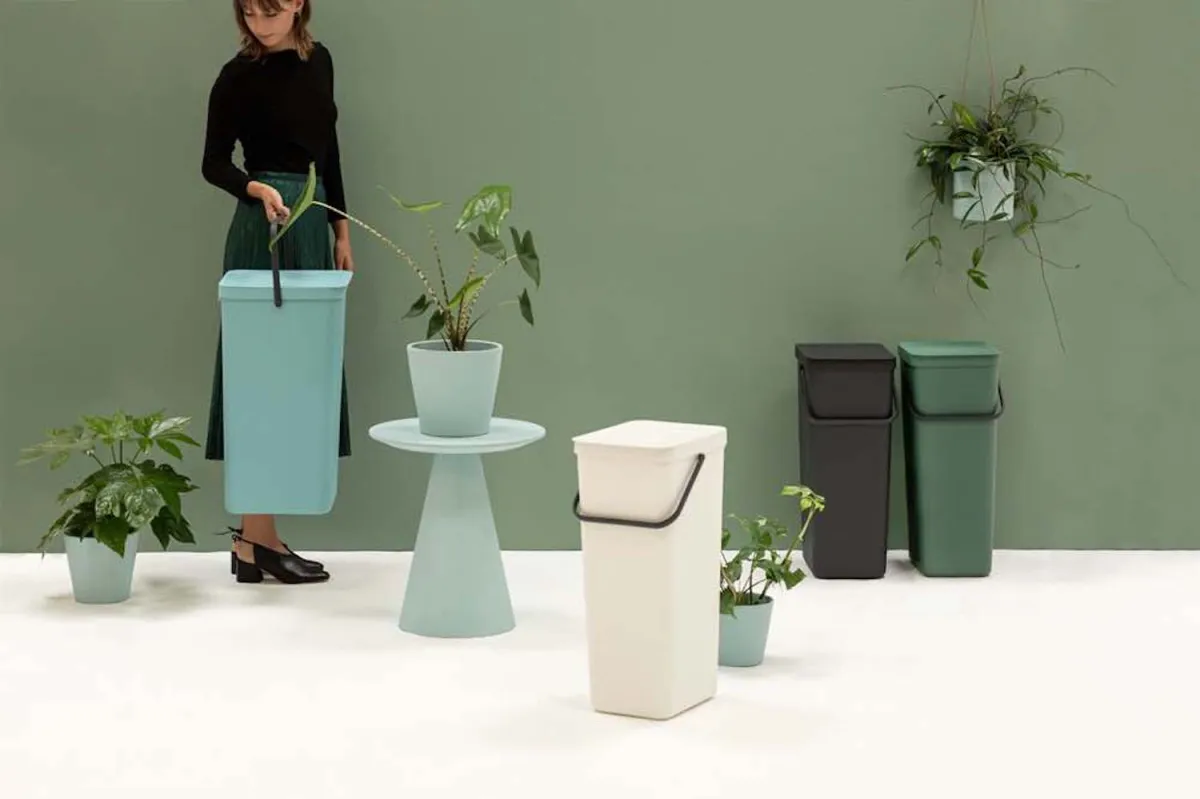 Auch die neuen Sort & Go 40L Eimer sind Cradle-to-Cradle zertifiziert (© Brabantia)